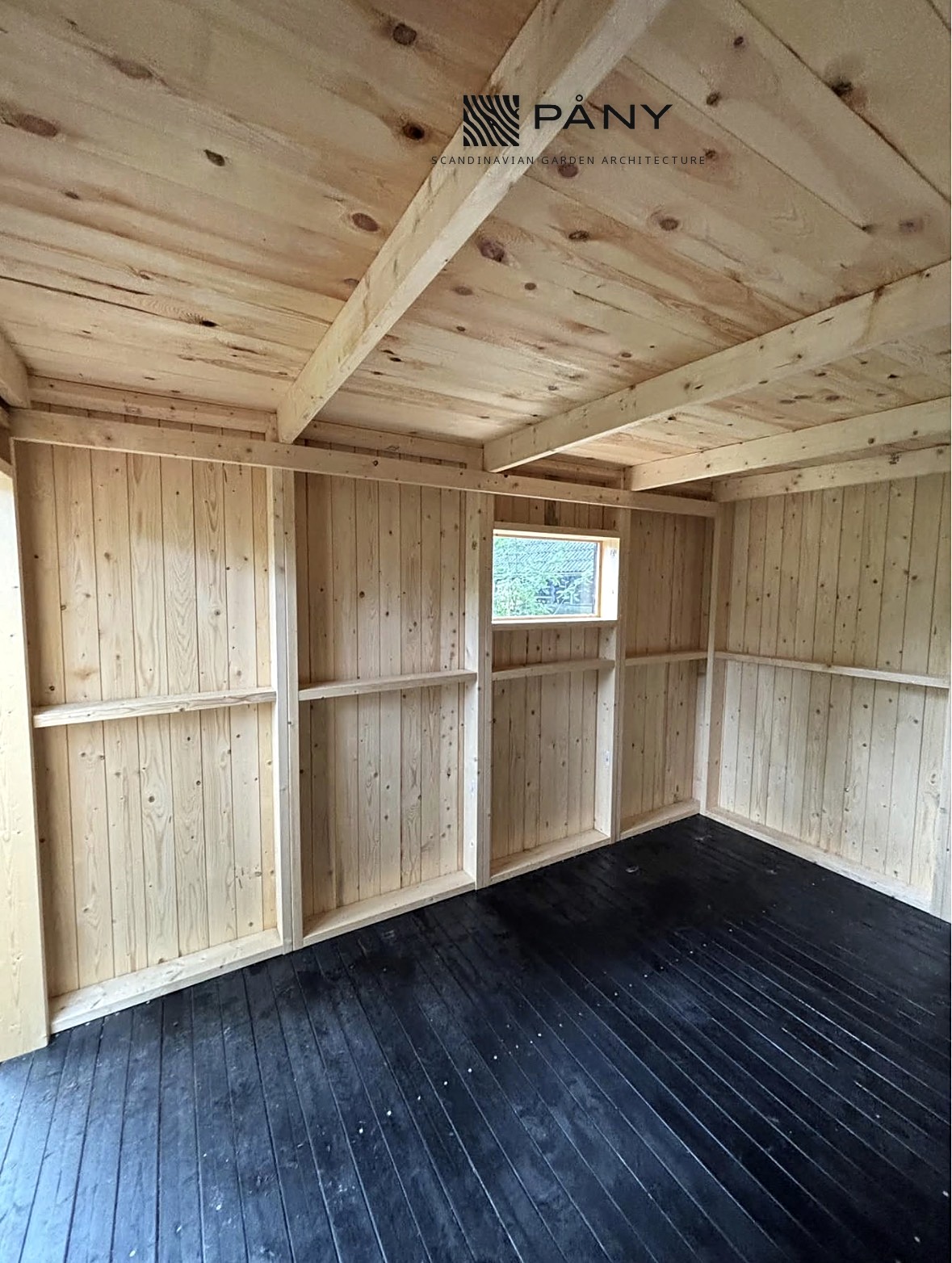 Solrød Strand Garden Shed — solrod strand shed interior timber — Solrød Strand, Zealand