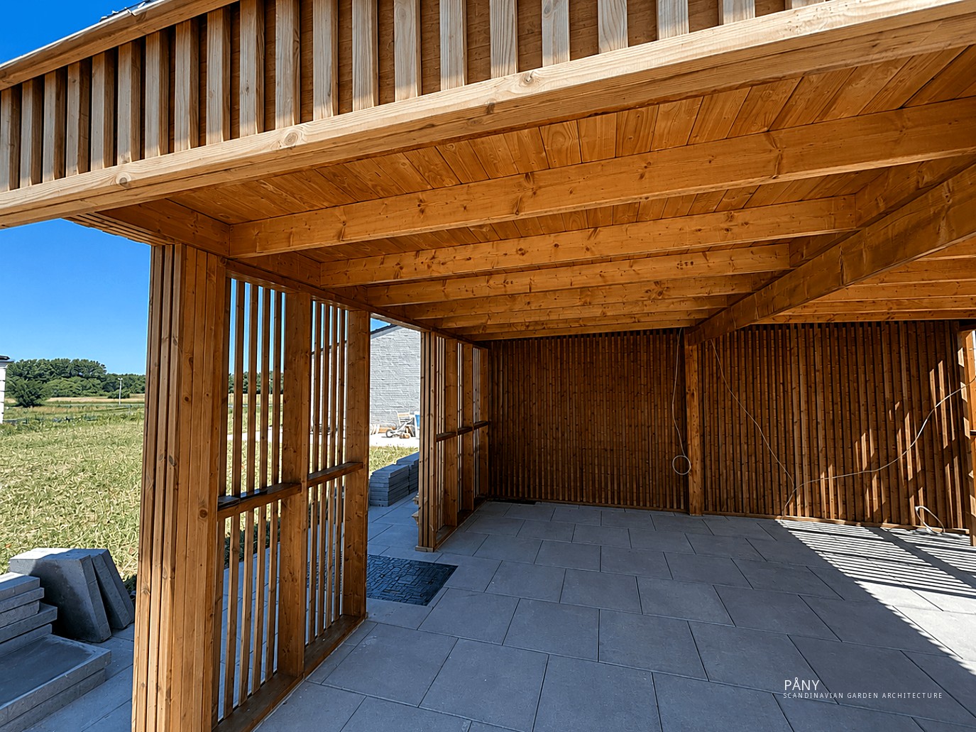 Hillerød Double Carport & Shed — hillerod carport interior — Hillerød, North Zealand