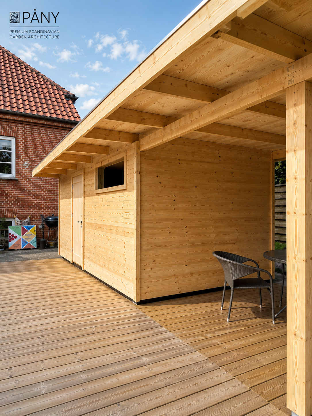 Køge Garden Storage & Covered Terrace