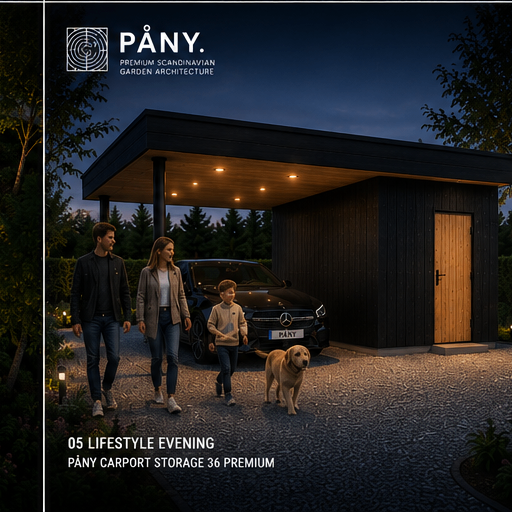 PCS-36-P — lifestyle evening scene with warm LED glow