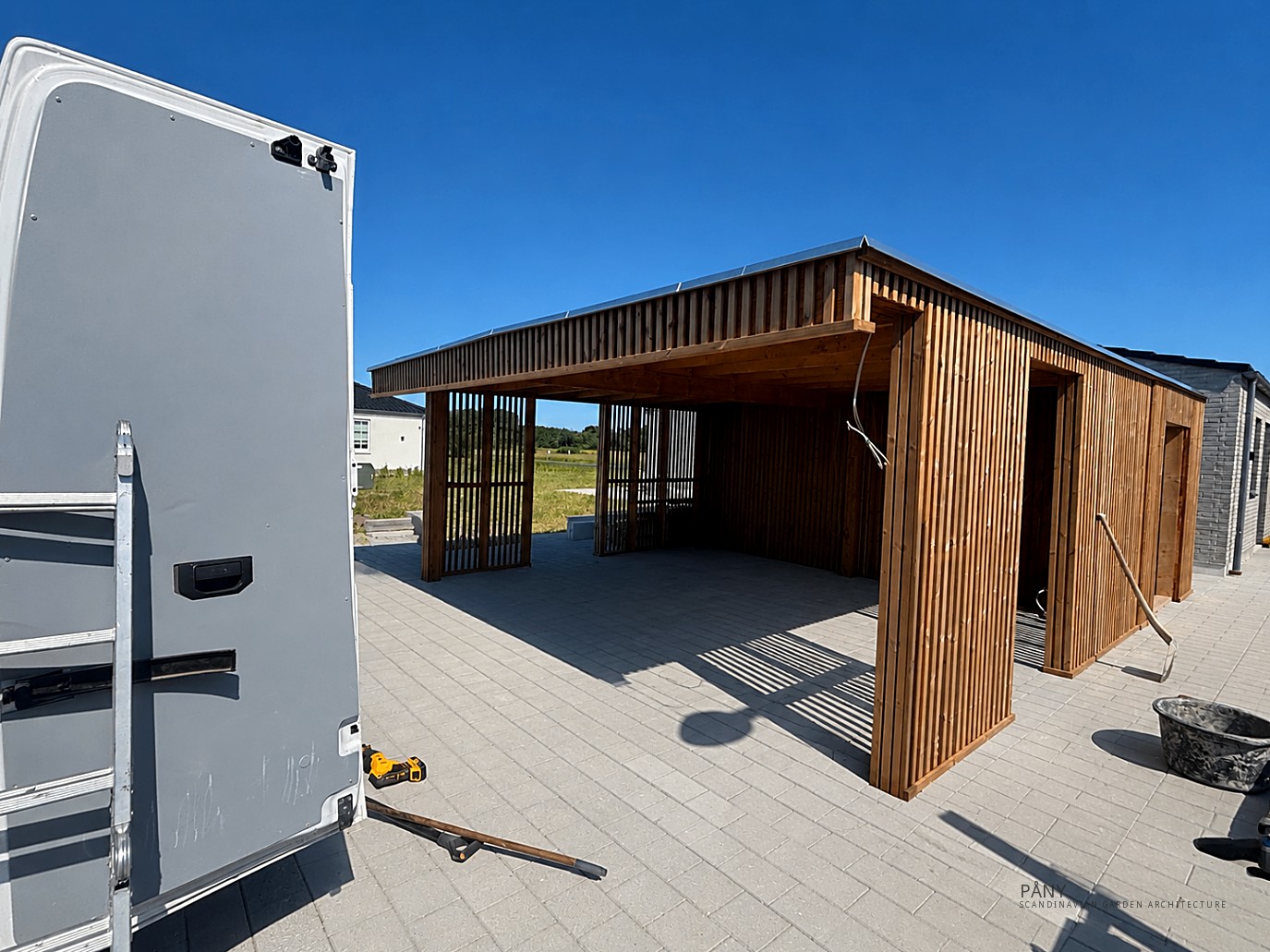 Hillerød Double Carport & Shed — hillerod carport construction — Hillerød, North Zealand