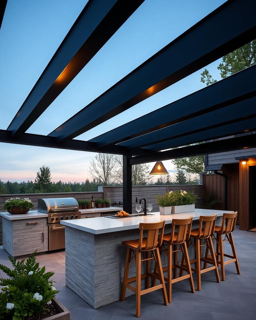 Garden architecture — material and light
